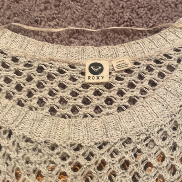 Roxy open knit sweater size large - Picture 2 of 3
